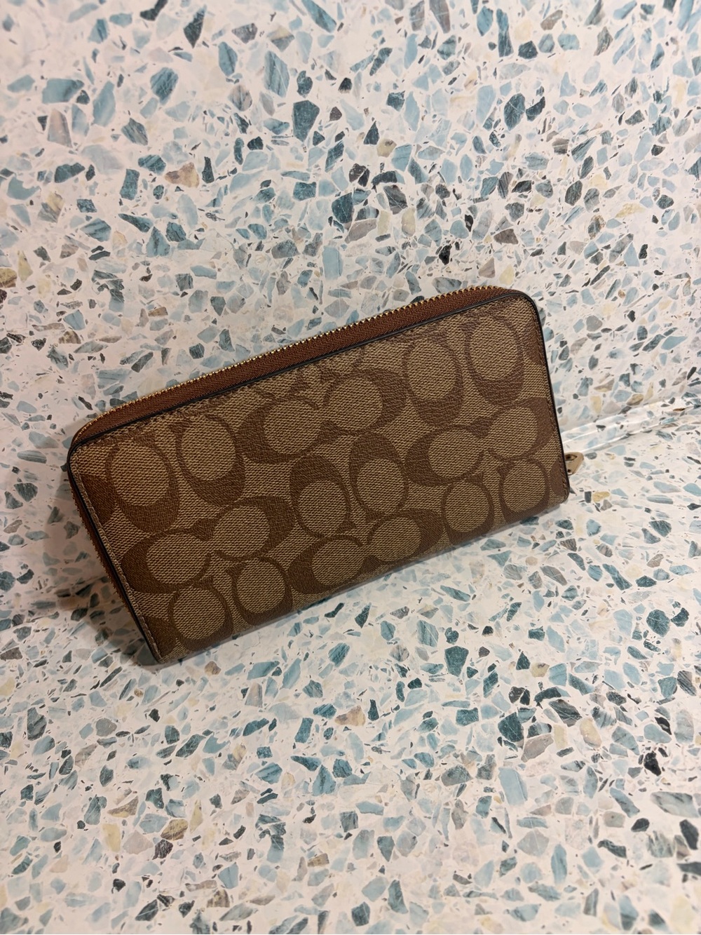 Coach C4452 Long Zip Around Wallet Signature Canvas - Picture 3 of 4